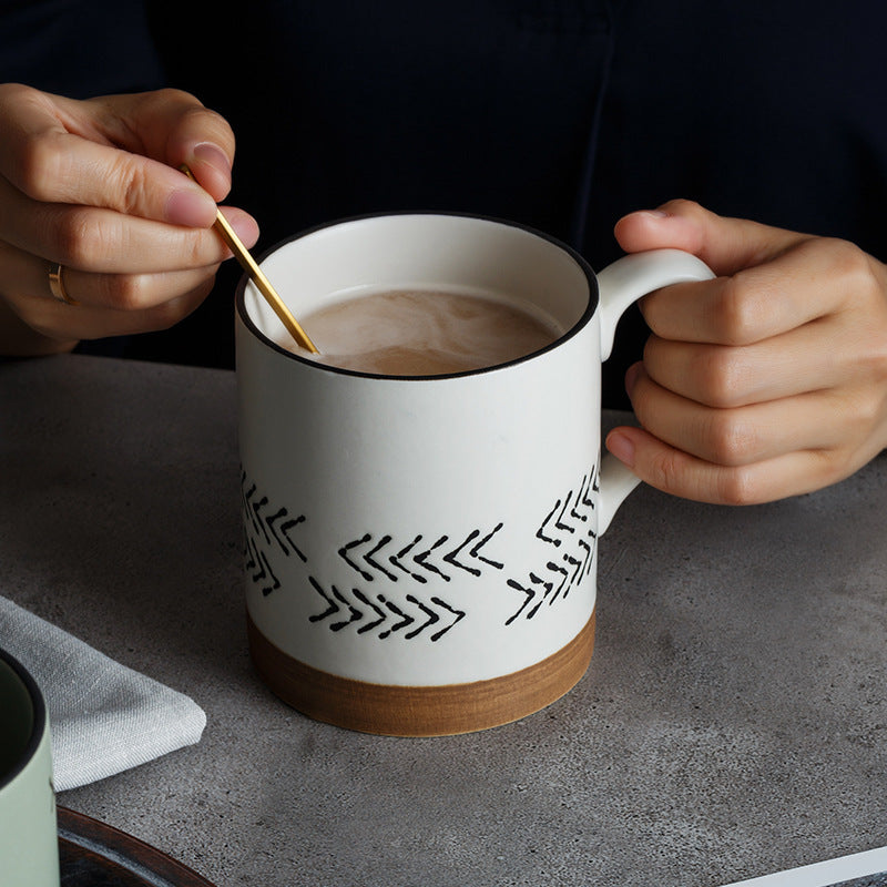 Hand-Painted Large Capacity Mug