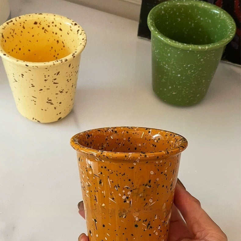 Ceramic Splash Ink Coffee Cup