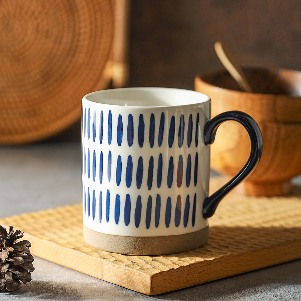 Scandinavian Hand-Painted Ceramic Mug