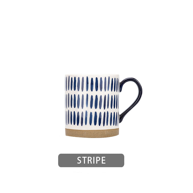 Scandinavian Hand-Painted Ceramic Mug