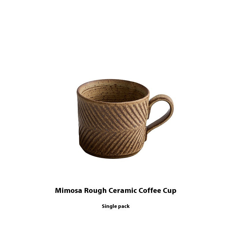 Mimosa Rustic Ceramic Coffee Mug