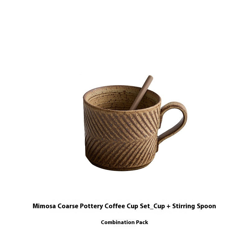 Mimosa Rustic Ceramic Coffee Mug