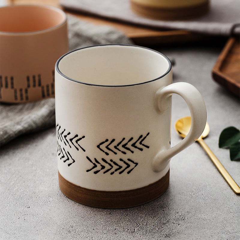 Hand-Painted Large Capacity Mug