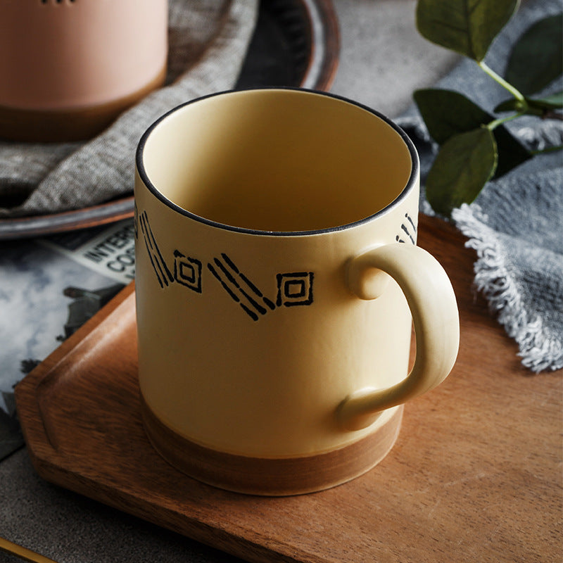 Hand-Painted Large Capacity Mug