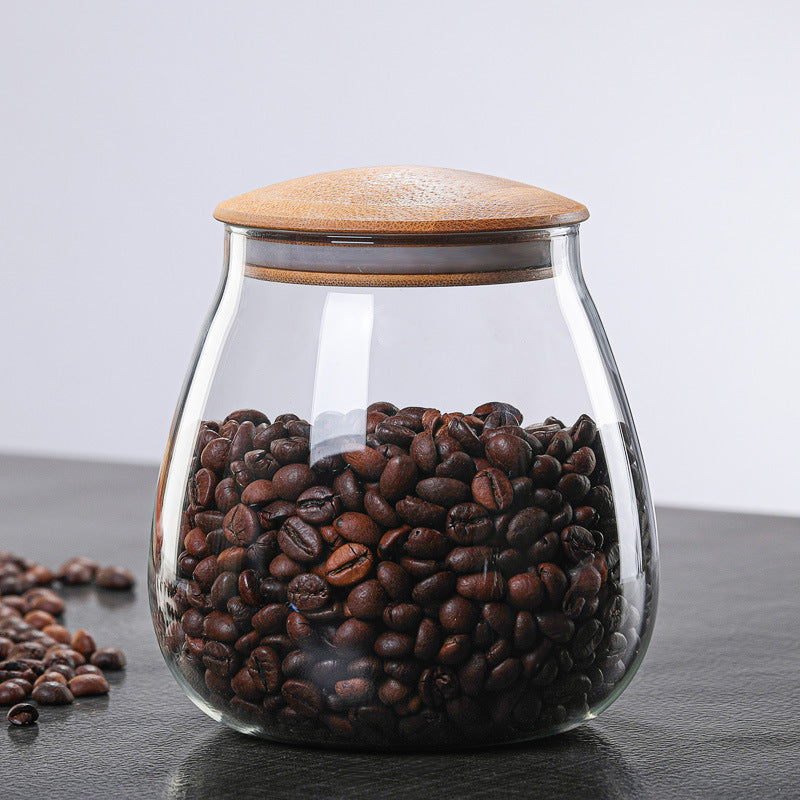 Mushroom Glass Storage Jar