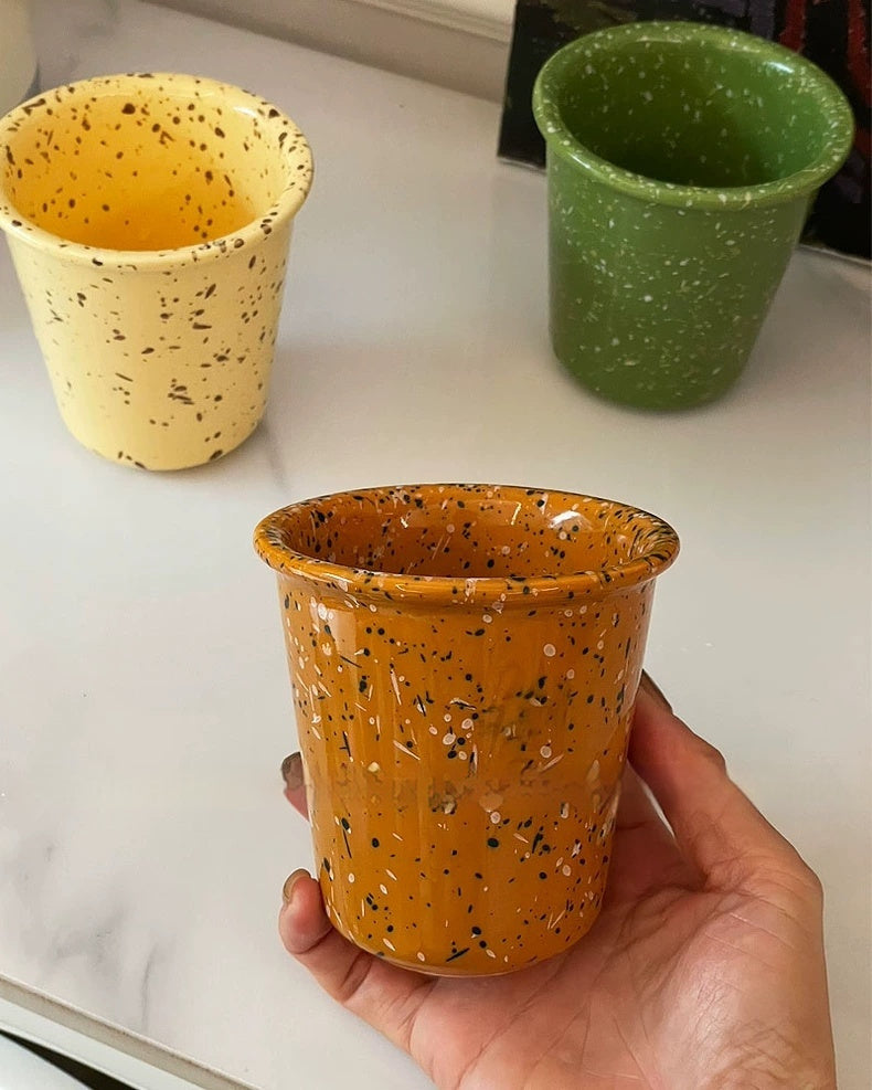 Ceramic Splash Ink Coffee Cup