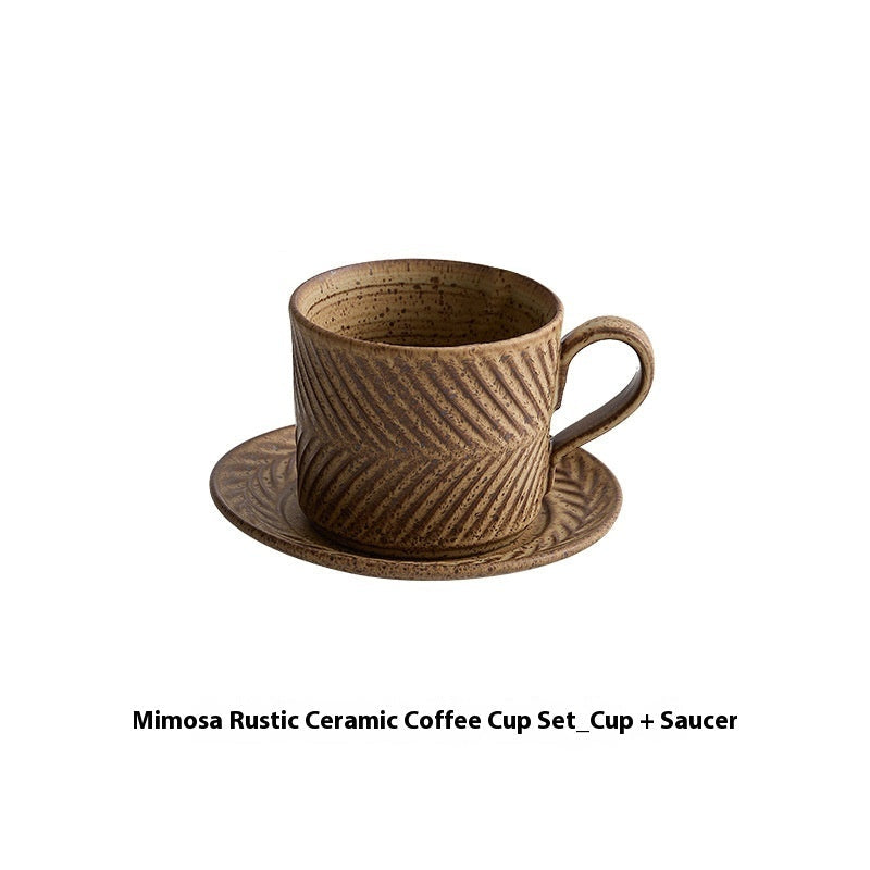 Mimosa Rustic Ceramic Coffee Mug