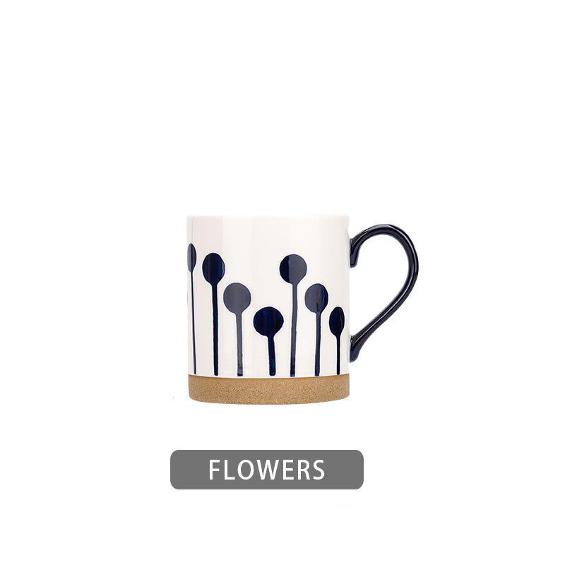 Scandinavian Hand-Painted Ceramic Mug