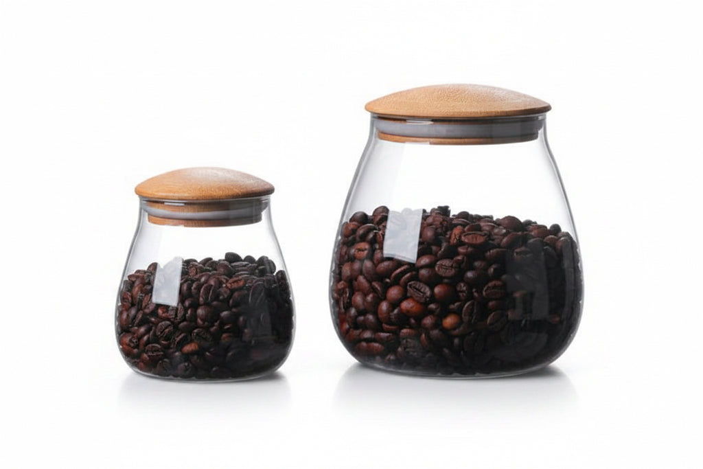 Mushroom Glass Storage Jar