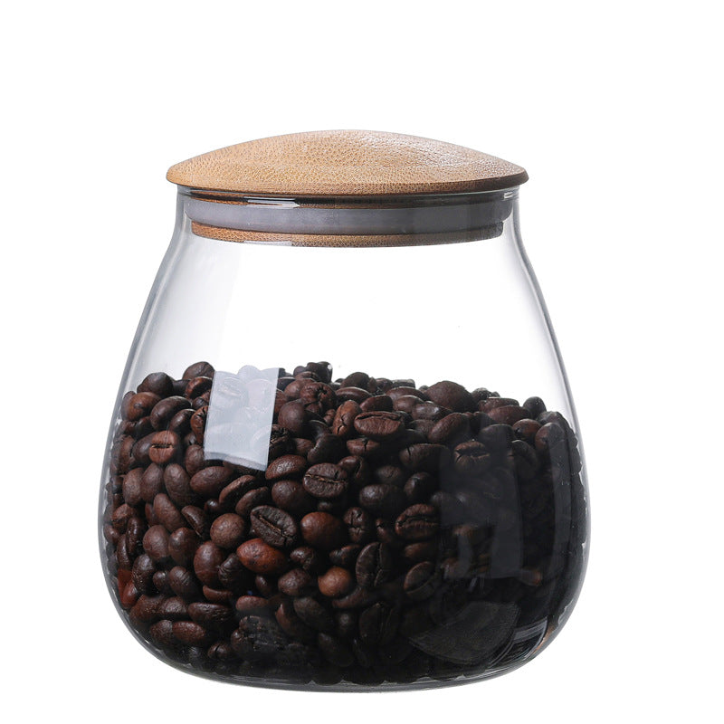 Mushroom Glass Storage Jar