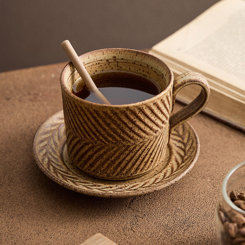 Mimosa Rustic Ceramic Coffee Mug