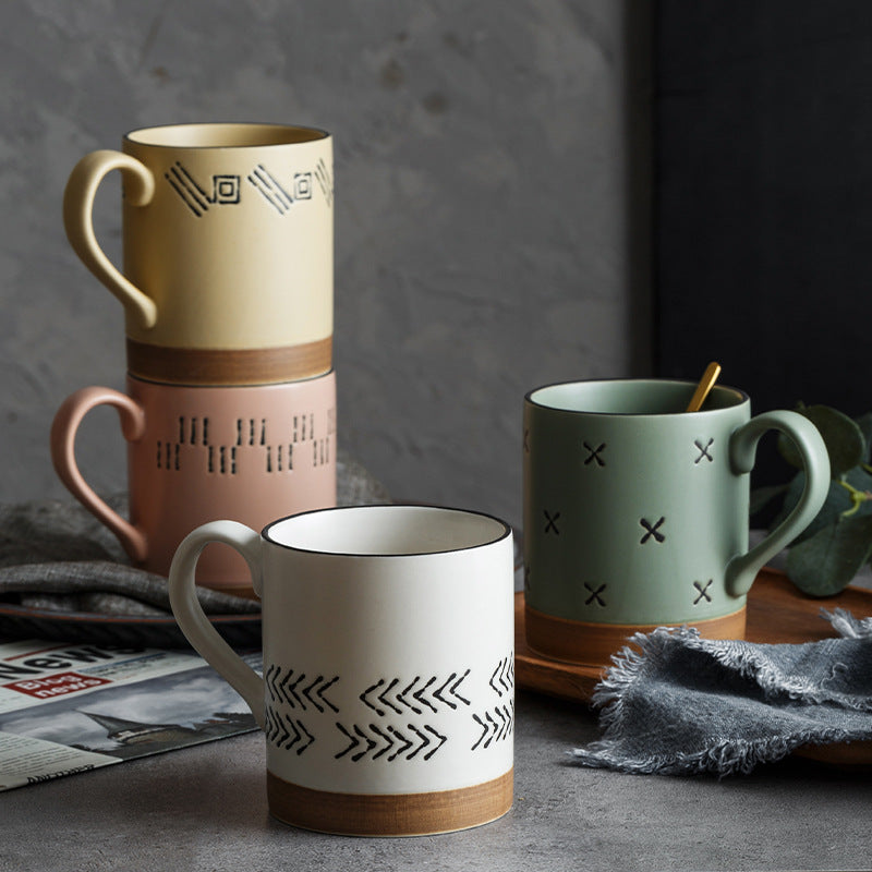 Hand-Painted Large Capacity Mug